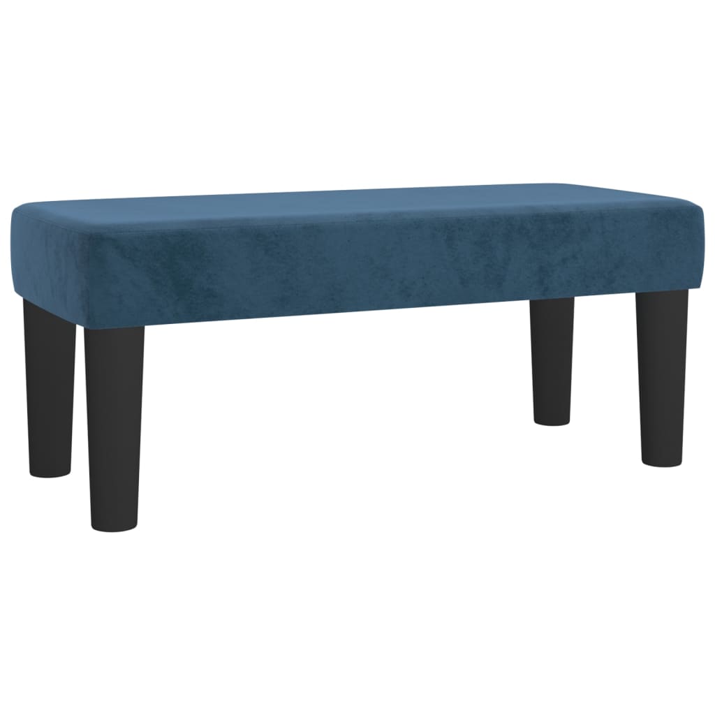 Bankje 70x30x30 cm fluweel donkerblauw Bankjes | Creëer jouw Trendy Thuis | Gratis bezorgd & Retour | Trendy.nl