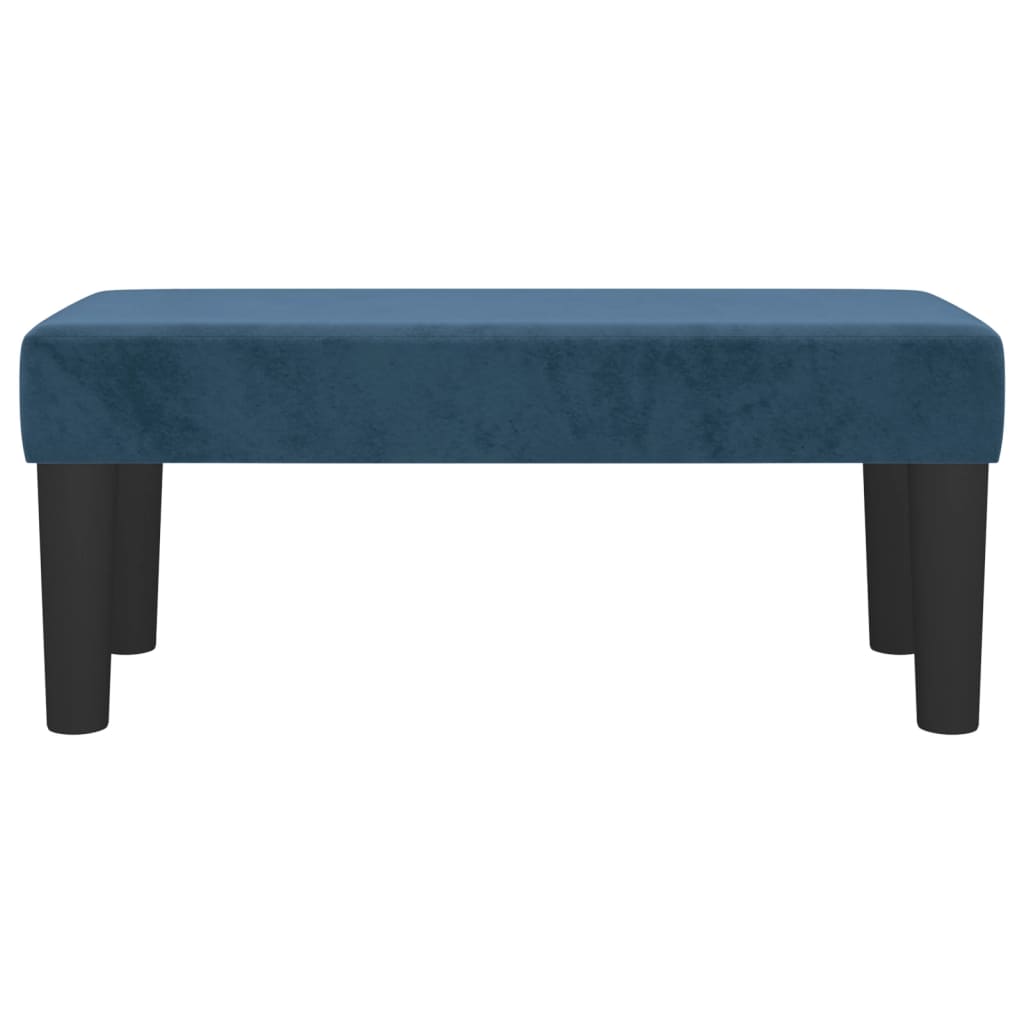 Bankje 70x30x30 cm fluweel donkerblauw Bankjes | Creëer jouw Trendy Thuis | Gratis bezorgd & Retour | Trendy.nl