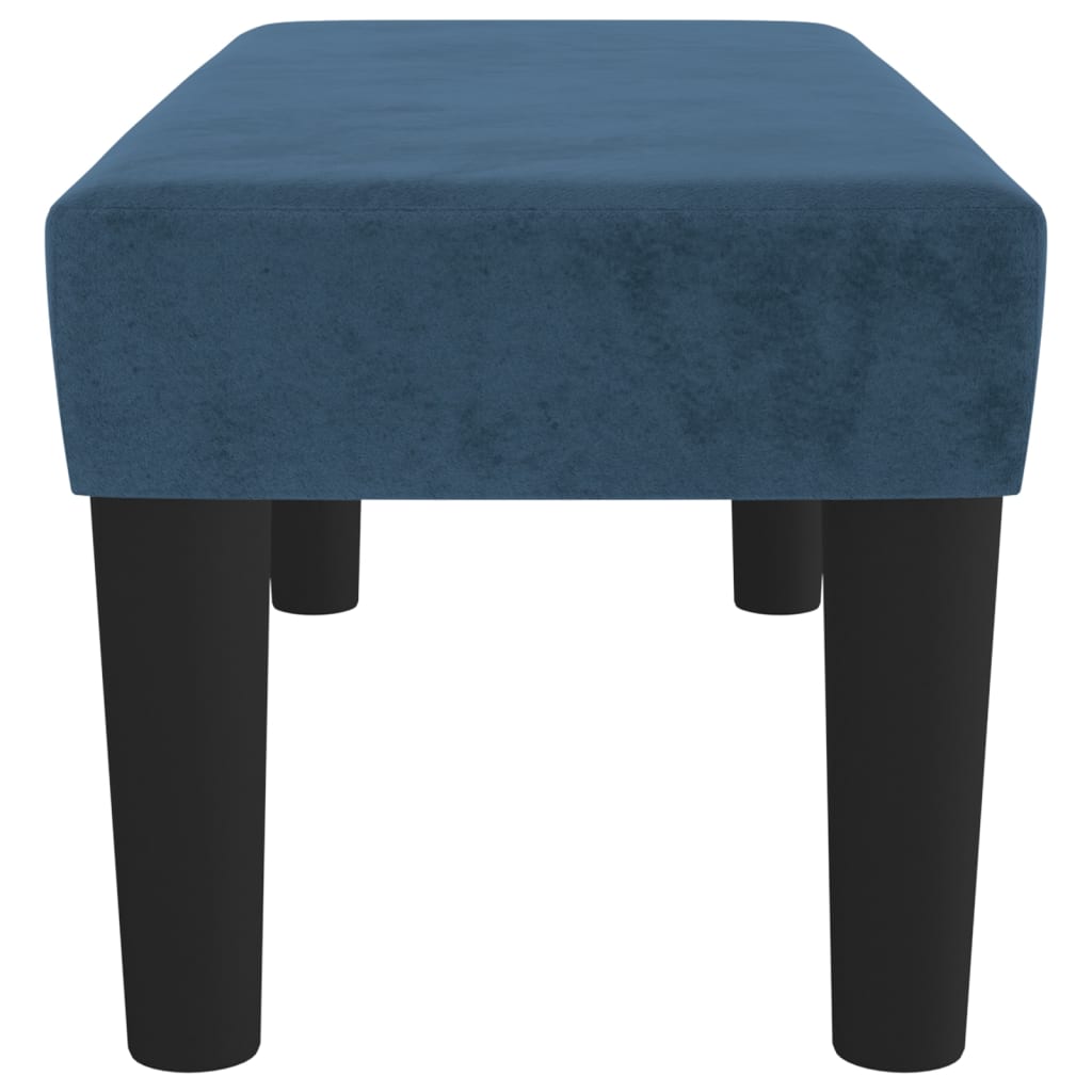 Bankje 70x30x30 cm fluweel donkerblauw Bankjes | Creëer jouw Trendy Thuis | Gratis bezorgd & Retour | Trendy.nl