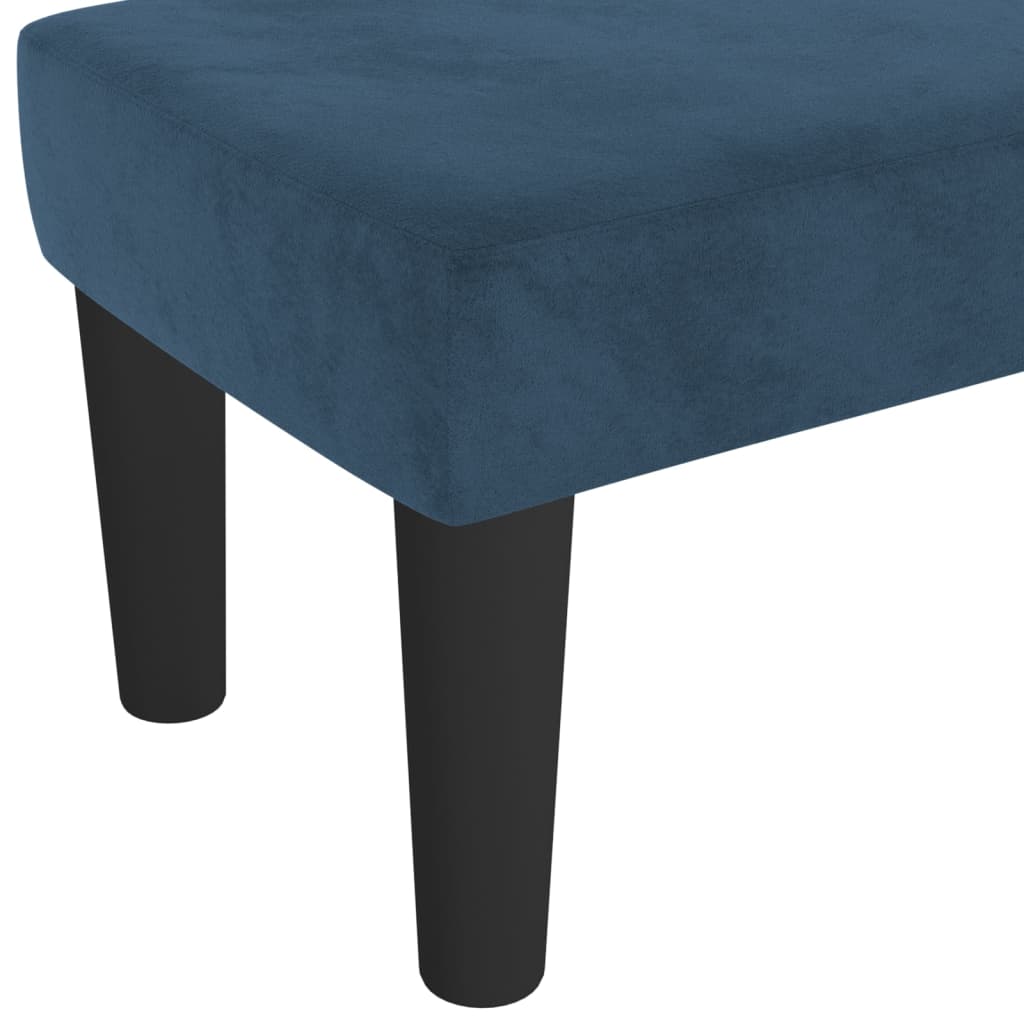 Bankje 70x30x30 cm fluweel donkerblauw Bankjes | Creëer jouw Trendy Thuis | Gratis bezorgd & Retour | Trendy.nl