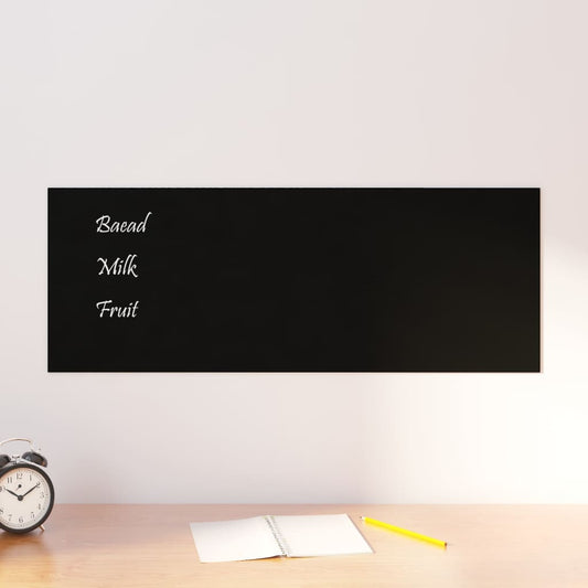 Magneetbord voor aan de wand 80x30 cm gehard glas zwart Whiteboards | Creëer jouw Trendy Thuis | Gratis bezorgd & Retour | Trendy.nl