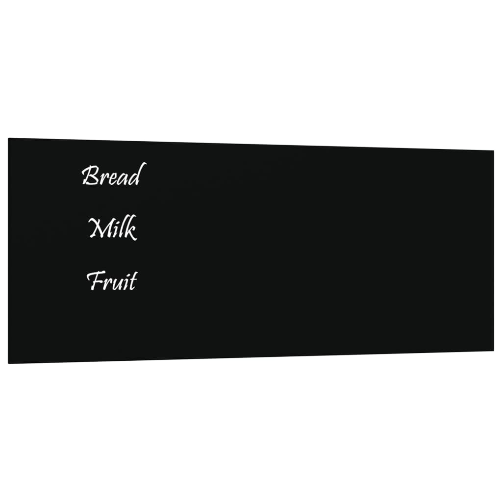 Magneetbord voor aan de wand 50x20 cm gehard glas zwart Whiteboards | Creëer jouw Trendy Thuis | Gratis bezorgd & Retour | Trendy.nl