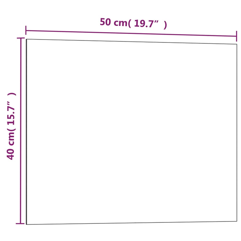 Magneetbord voor aan de wand 50x40 cm gehard glas zwart Whiteboards | Creëer jouw Trendy Thuis | Gratis bezorgd & Retour | Trendy.nl