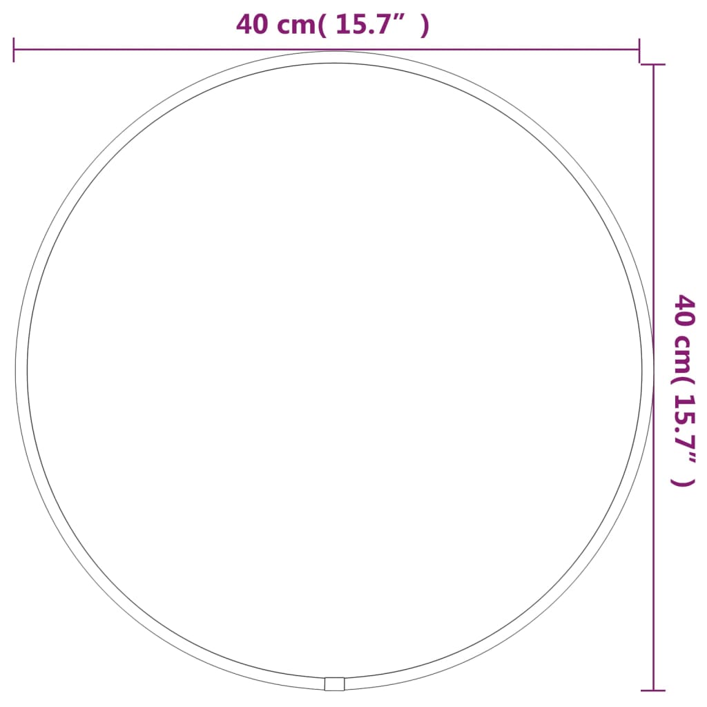 Wandspiegel rond Ø40 cm goudkleurig