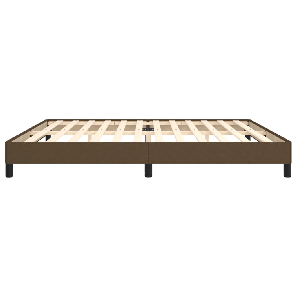 Bedframe stof donkerbruin 200x200 cm Bedden & bedframes | Creëer jouw Trendy Thuis | Gratis bezorgd & Retour | Trendy.nl