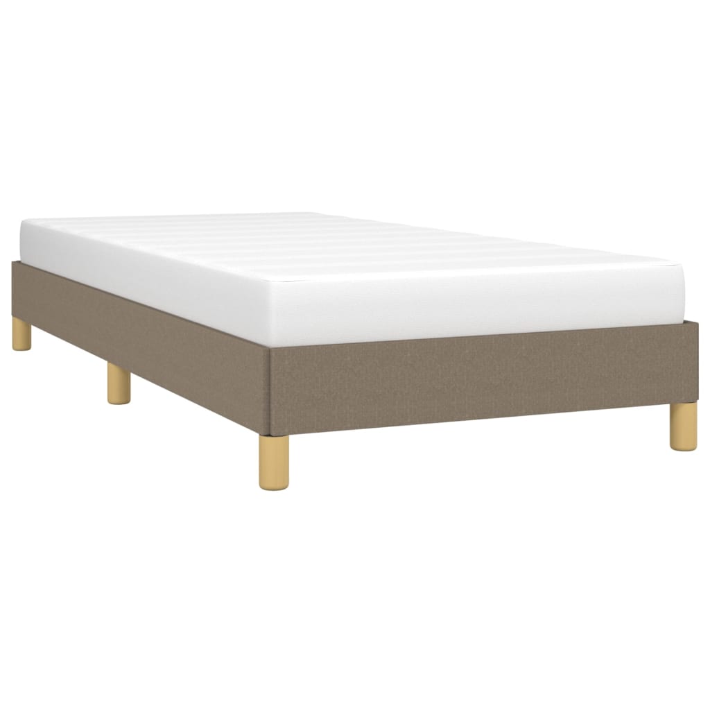 Bedframe stof taupe 90x190 cm Bedden & bedframes | Creëer jouw Trendy Thuis | Gratis bezorgd & Retour | Trendy.nl