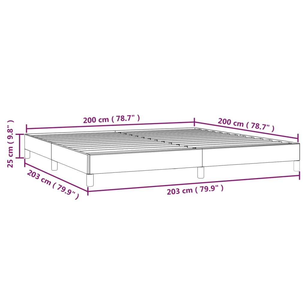 Bedframe stof groen 200x200 cm Bedden & bedframes | Creëer jouw Trendy Thuis | Gratis bezorgd & Retour | Trendy.nl