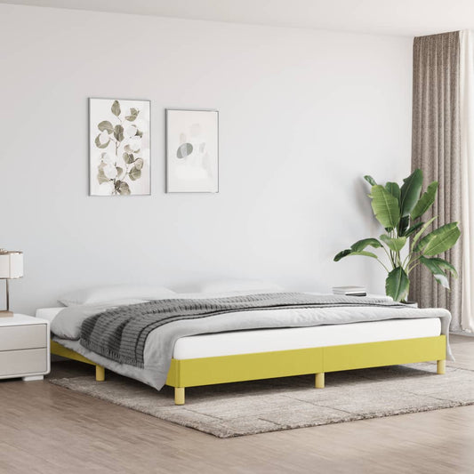 Bedframe stof groen 200x200 cm Bedden & bedframes | Creëer jouw Trendy Thuis | Gratis bezorgd & Retour | Trendy.nl