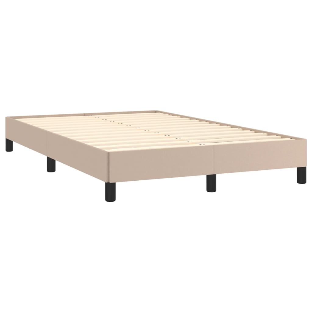 Bedframe kunstleer cappuccinokleurig 120x200 cm Bedden & bedframes | Creëer jouw Trendy Thuis | Gratis bezorgd & Retour | Trendy.nl