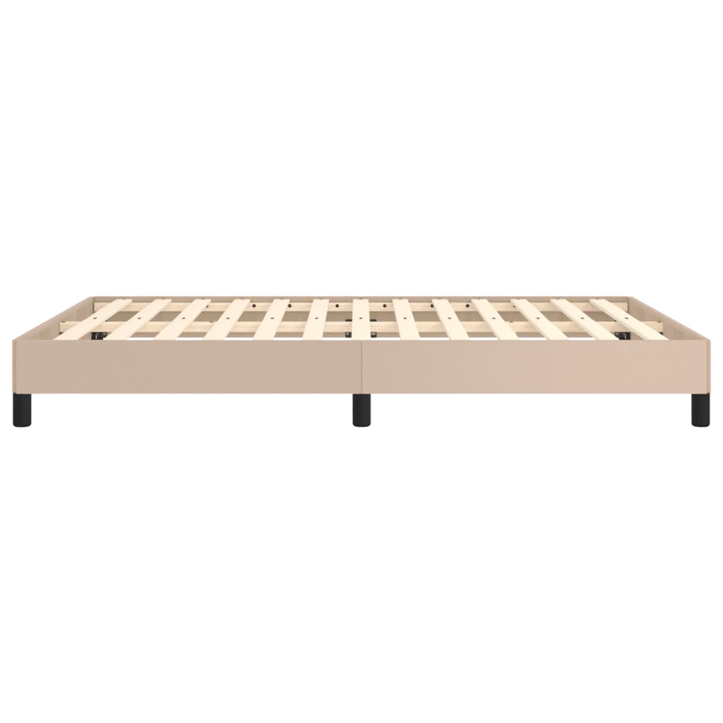 Bedframe kunstleer cappuccinokleurig 140x200 cm Bedden & bedframes | Creëer jouw Trendy Thuis | Gratis bezorgd & Retour | Trendy.nl