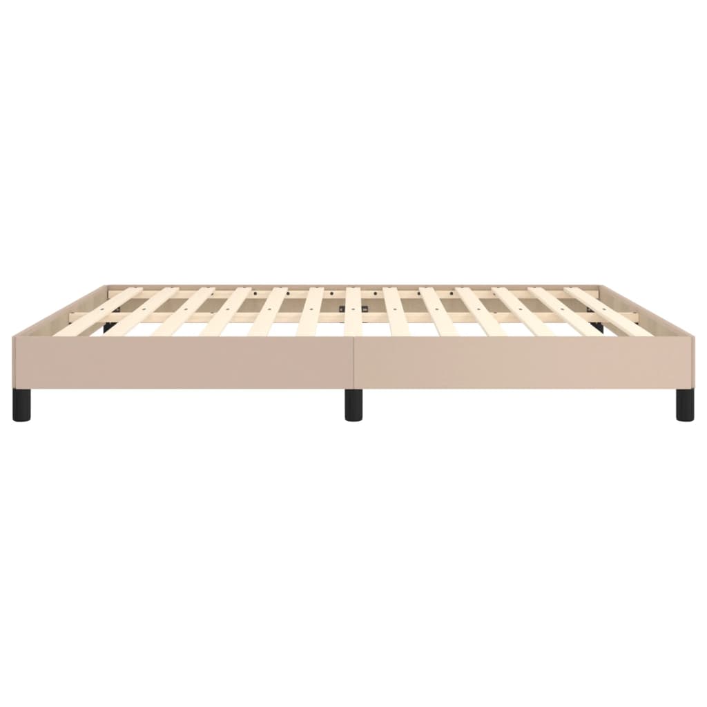 Bedframe kunstleer cappuccinokleurig 160x200 cm Bedden & bedframes | Creëer jouw Trendy Thuis | Gratis bezorgd & Retour | Trendy.nl