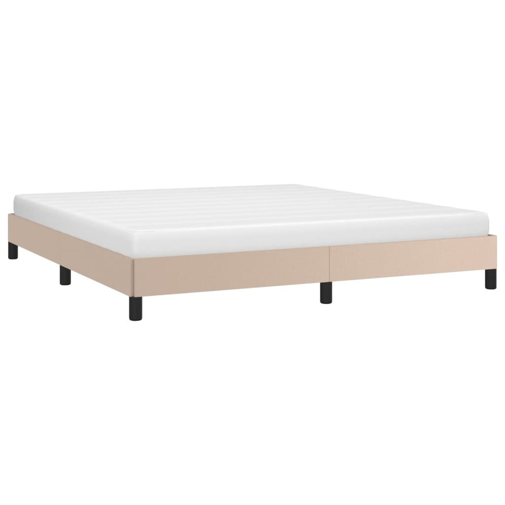 Bedframe kunstleer cappuccinokleurig 180x200 cm Bedden & bedframes | Creëer jouw Trendy Thuis | Gratis bezorgd & Retour | Trendy.nl