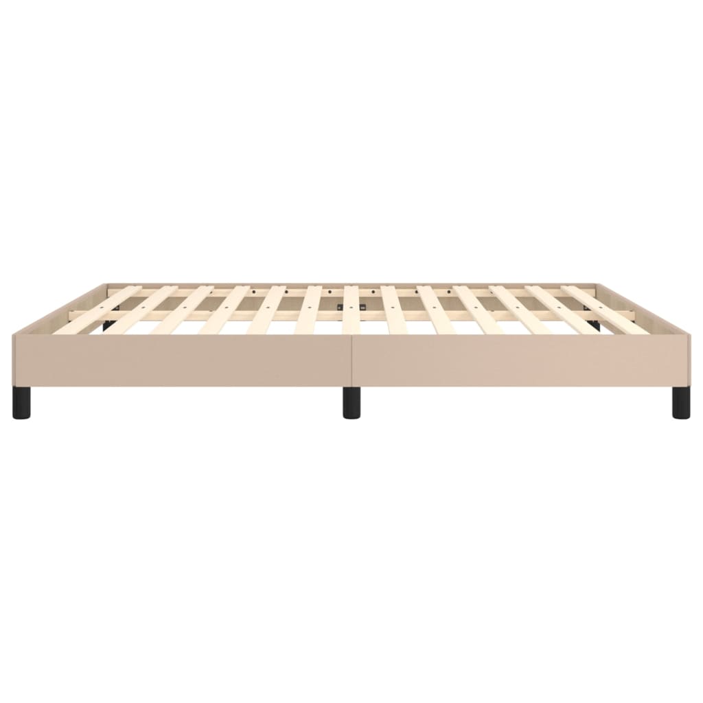 Bedframe kunstleer cappuccinokleurig 180x200 cm Bedden & bedframes | Creëer jouw Trendy Thuis | Gratis bezorgd & Retour | Trendy.nl