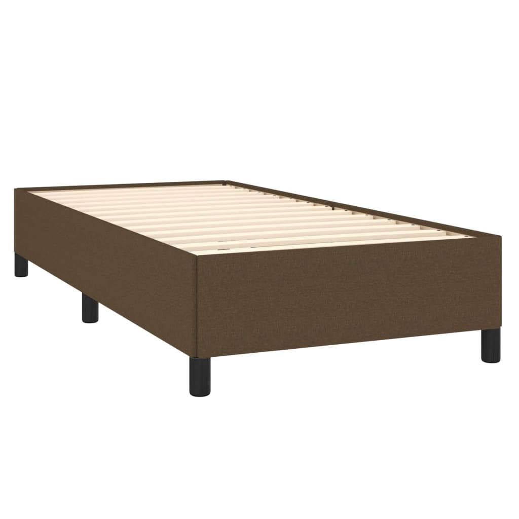 Bedframe stof donkerbruin 90x190 cm Bedden & bedframes | Creëer jouw Trendy Thuis | Gratis bezorgd & Retour | Trendy.nl