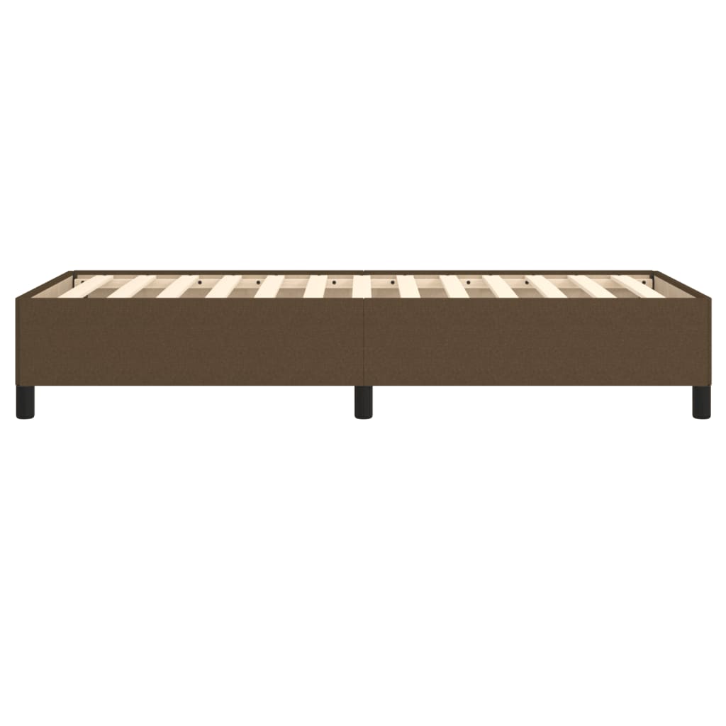 Bedframe stof donkerbruin 90x190 cm Bedden & bedframes | Creëer jouw Trendy Thuis | Gratis bezorgd & Retour | Trendy.nl