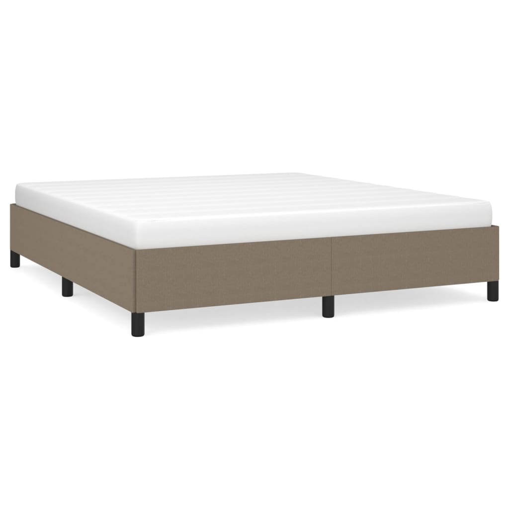 Bedframe stof taupe 180x200 cm Bedden & bedframes | Creëer jouw Trendy Thuis | Gratis bezorgd & Retour | Trendy.nl