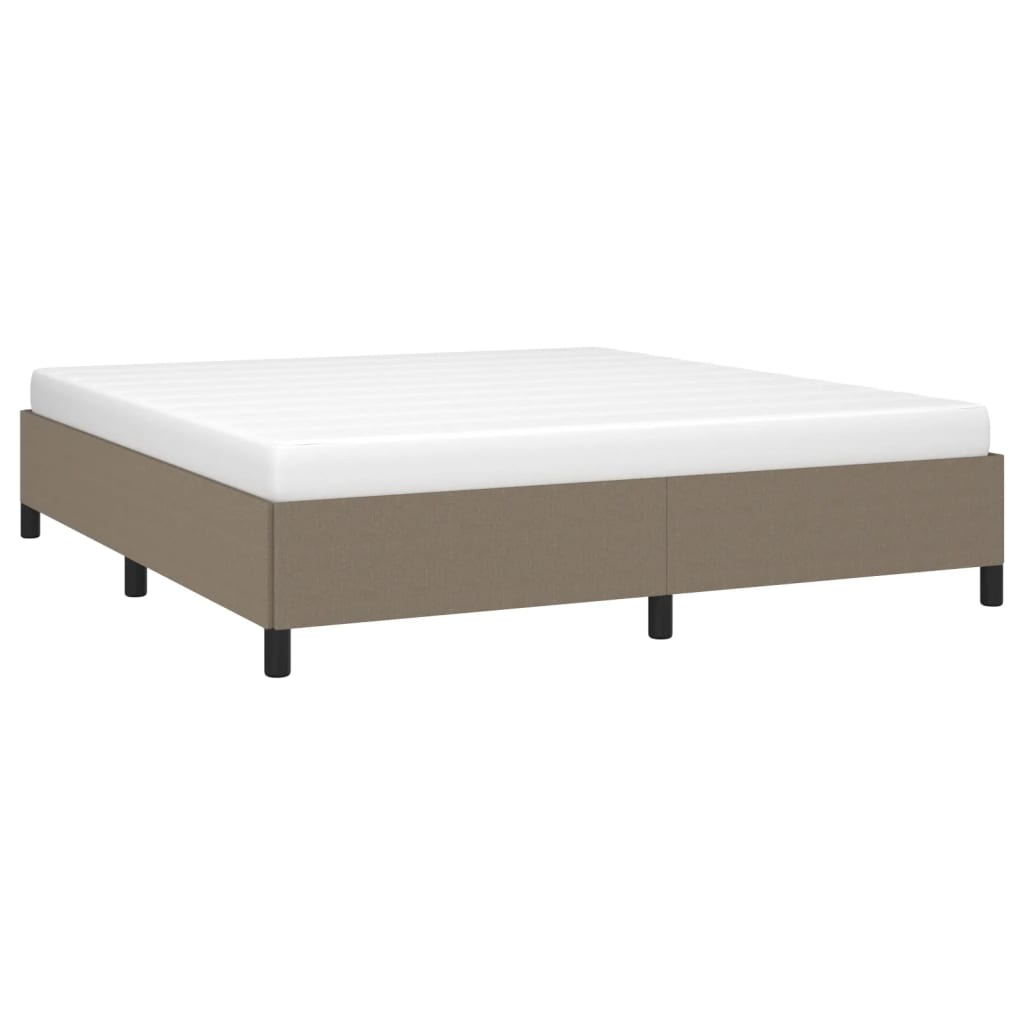 Bedframe stof taupe 180x200 cm Bedden & bedframes | Creëer jouw Trendy Thuis | Gratis bezorgd & Retour | Trendy.nl