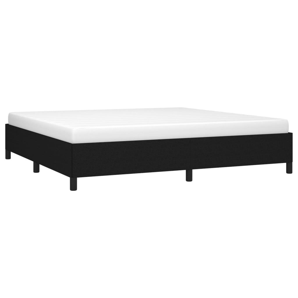 Bedframe stof zwart 200x200 cm Bedden & bedframes | Creëer jouw Trendy Thuis | Gratis bezorgd & Retour | Trendy.nl