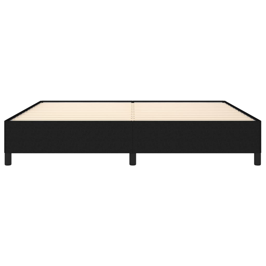 Bedframe stof zwart 200x200 cm Bedden & bedframes | Creëer jouw Trendy Thuis | Gratis bezorgd & Retour | Trendy.nl