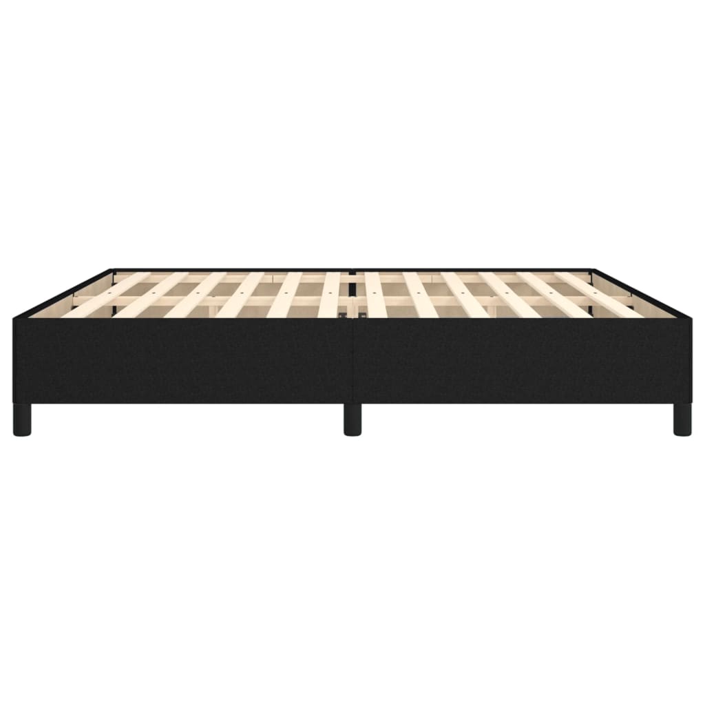 Bedframe stof zwart 200x200 cm Bedden & bedframes | Creëer jouw Trendy Thuis | Gratis bezorgd & Retour | Trendy.nl