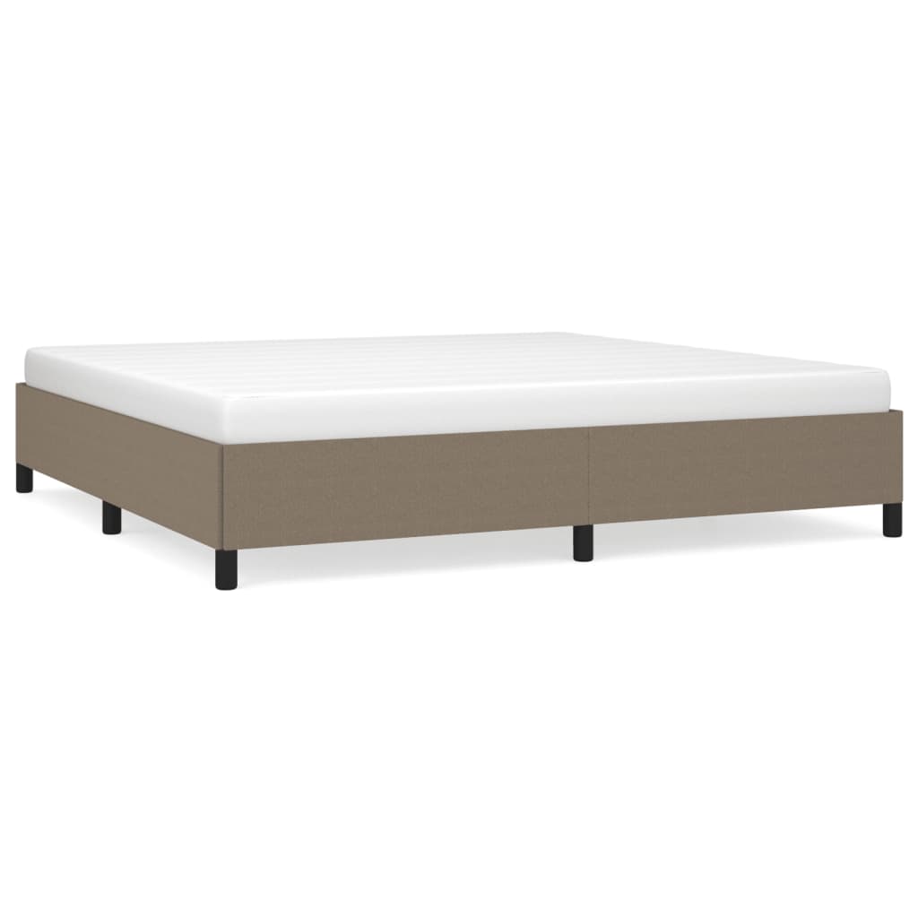 Bedframe stof taupe 200x200 cm Bedden & bedframes | Creëer jouw Trendy Thuis | Gratis bezorgd & Retour | Trendy.nl