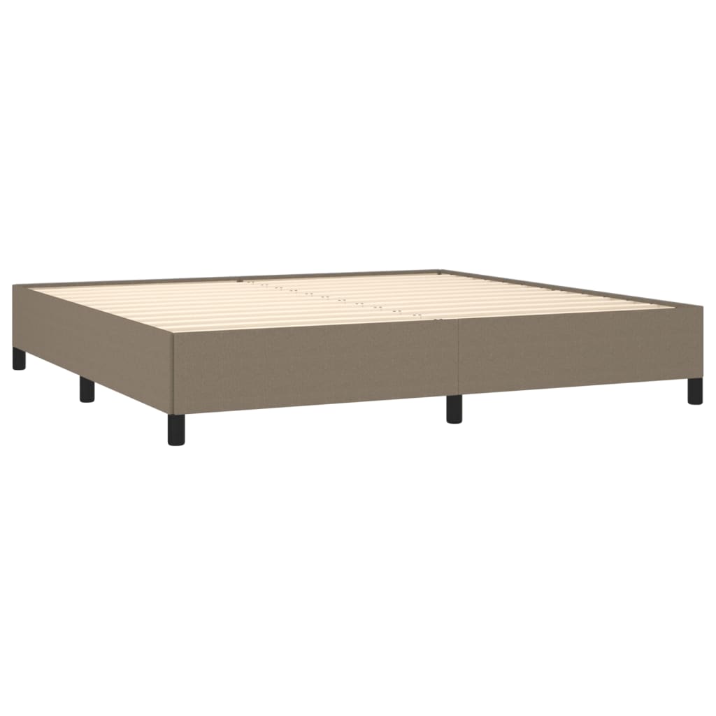 Bedframe stof taupe 200x200 cm Bedden & bedframes | Creëer jouw Trendy Thuis | Gratis bezorgd & Retour | Trendy.nl