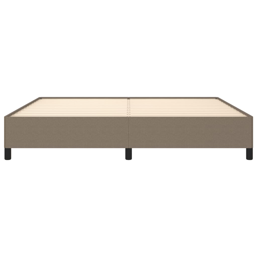 Bedframe stof taupe 200x200 cm Bedden & bedframes | Creëer jouw Trendy Thuis | Gratis bezorgd & Retour | Trendy.nl