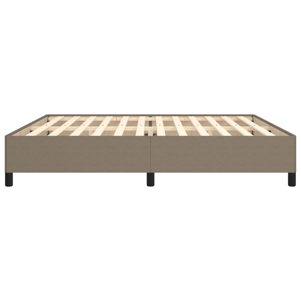 Bedframe stof taupe 200x200 cm Bedden & bedframes | Creëer jouw Trendy Thuis | Gratis bezorgd & Retour | Trendy.nl