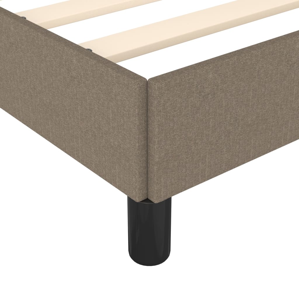 Bedframe stof taupe 200x200 cm Bedden & bedframes | Creëer jouw Trendy Thuis | Gratis bezorgd & Retour | Trendy.nl