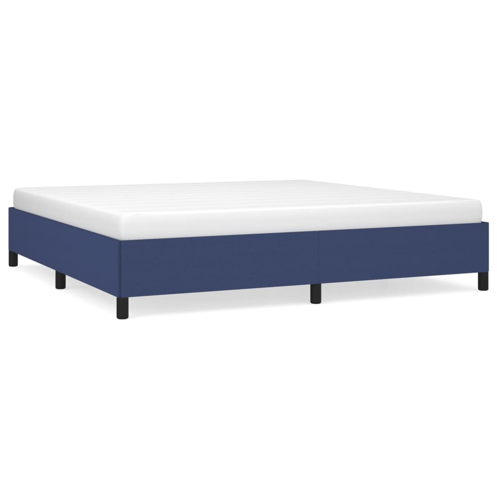 Bedframe stof blauw 200x200 cm Bedden & bedframes | Creëer jouw Trendy Thuis | Gratis bezorgd & Retour | Trendy.nl