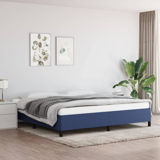 Bedframe stof blauw 200x200 cm Bedden & bedframes | Creëer jouw Trendy Thuis | Gratis bezorgd & Retour | Trendy.nl