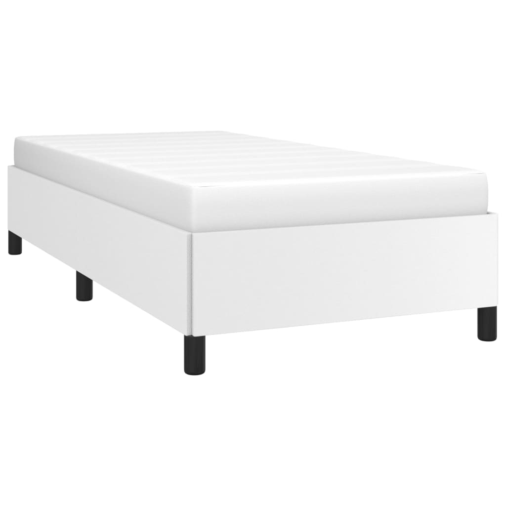 Bedframe kunstleer wit 100x200 cm Bedden & bedframes | Creëer jouw Trendy Thuis | Gratis bezorgd & Retour | Trendy.nl