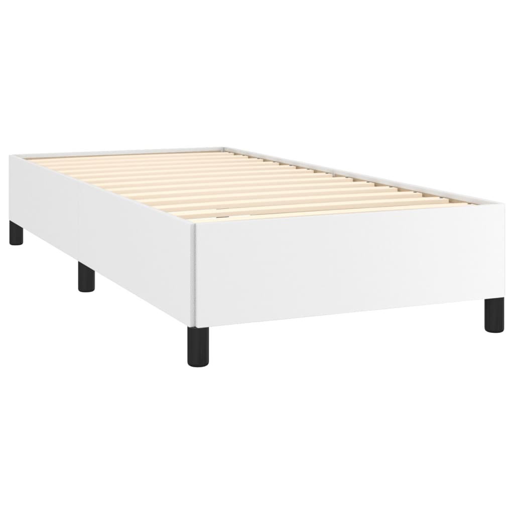 Bedframe kunstleer wit 100x200 cm Bedden & bedframes | Creëer jouw Trendy Thuis | Gratis bezorgd & Retour | Trendy.nl