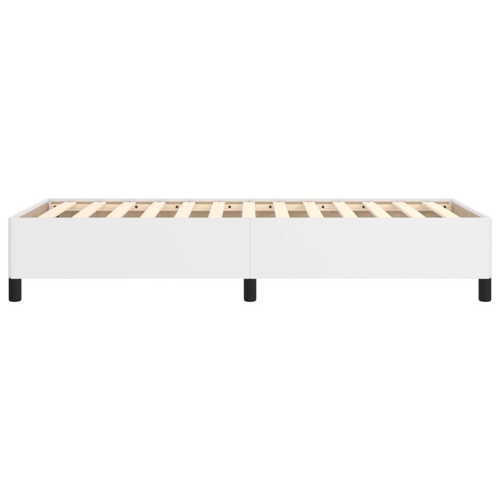 Bedframe kunstleer wit 100x200 cm Bedden & bedframes | Creëer jouw Trendy Thuis | Gratis bezorgd & Retour | Trendy.nl