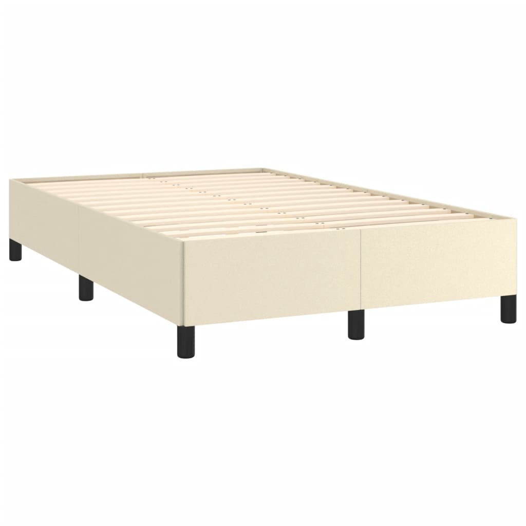 Bedframe kunstleer crèmekleurig 120x200 cm