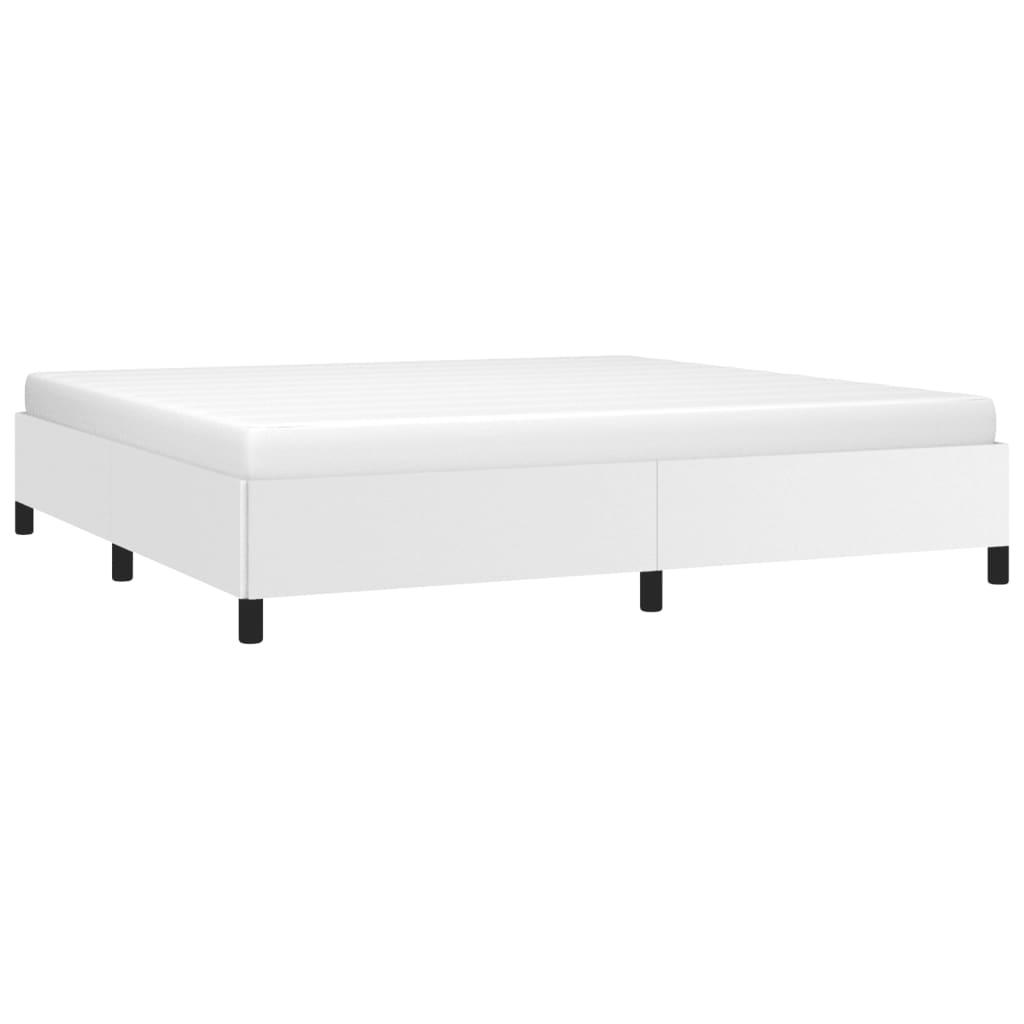 Bedframe kunstleer wit 200x200 cm Bedden & bedframes | Creëer jouw Trendy Thuis | Gratis bezorgd & Retour | Trendy.nl