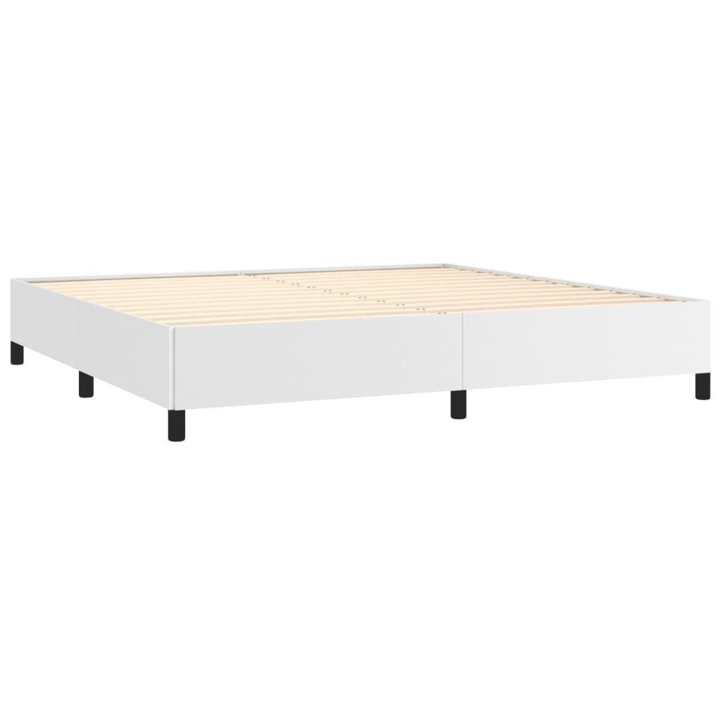 Bedframe kunstleer wit 200x200 cm Bedden & bedframes | Creëer jouw Trendy Thuis | Gratis bezorgd & Retour | Trendy.nl