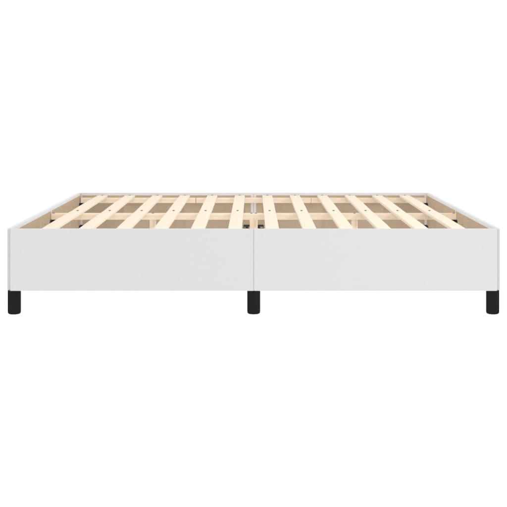 Bedframe kunstleer wit 200x200 cm Bedden & bedframes | Creëer jouw Trendy Thuis | Gratis bezorgd & Retour | Trendy.nl