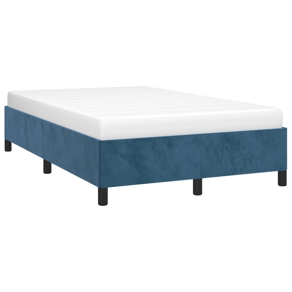 Bedframe fluweel donkerblauw 120x200 cm Bedden & bedframes | Creëer jouw Trendy Thuis | Gratis bezorgd & Retour | Trendy.nl