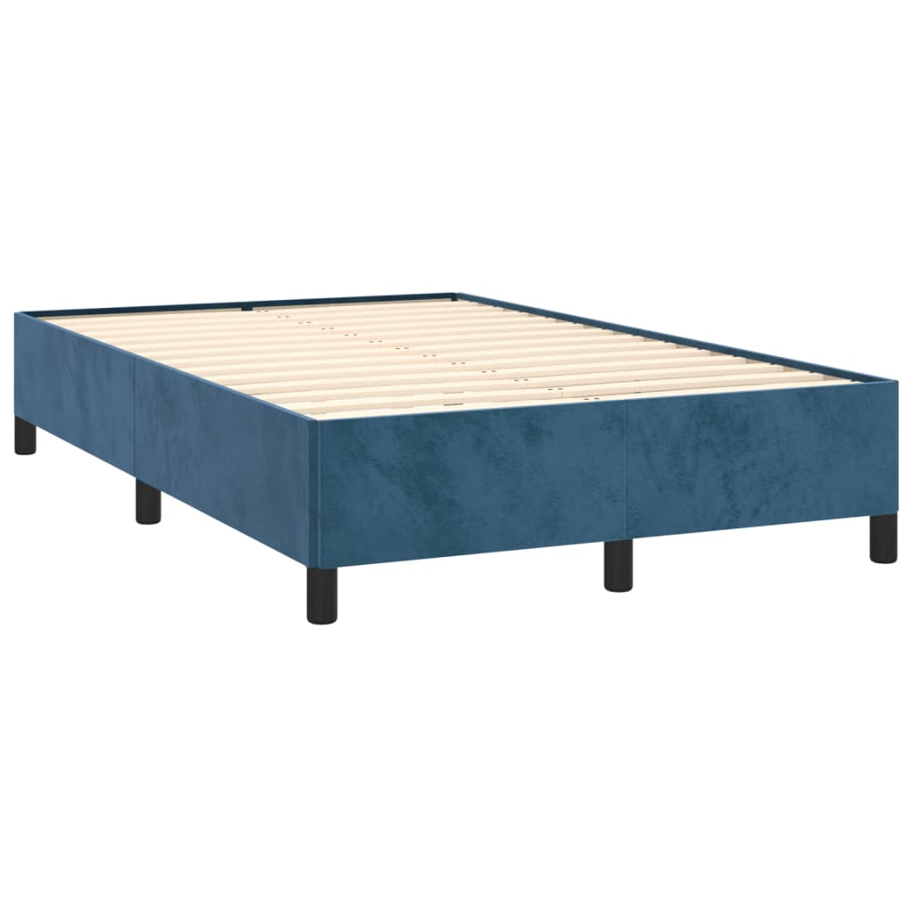 Bedframe fluweel donkerblauw 120x200 cm Bedden & bedframes | Creëer jouw Trendy Thuis | Gratis bezorgd & Retour | Trendy.nl