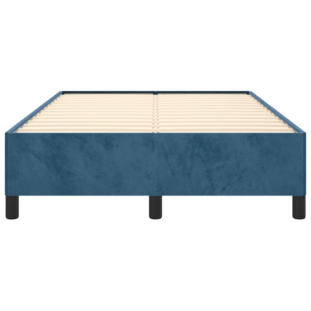 Bedframe fluweel donkerblauw 120x200 cm Bedden & bedframes | Creëer jouw Trendy Thuis | Gratis bezorgd & Retour | Trendy.nl