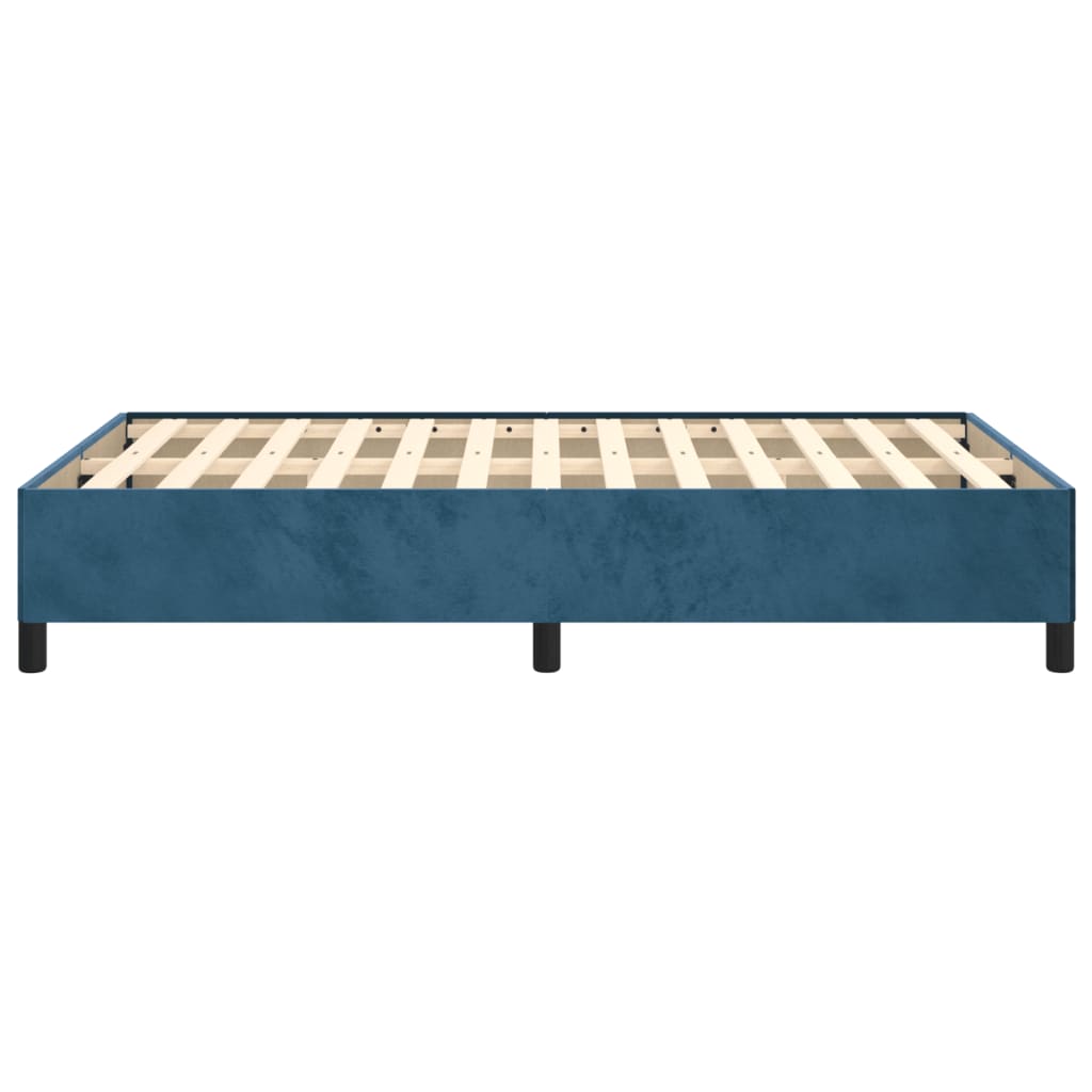 Bedframe fluweel donkerblauw 120x200 cm Bedden & bedframes | Creëer jouw Trendy Thuis | Gratis bezorgd & Retour | Trendy.nl