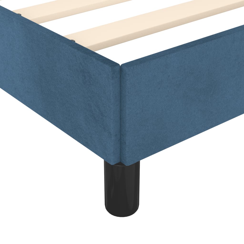 Bedframe fluweel donkerblauw 120x200 cm Bedden & bedframes | Creëer jouw Trendy Thuis | Gratis bezorgd & Retour | Trendy.nl