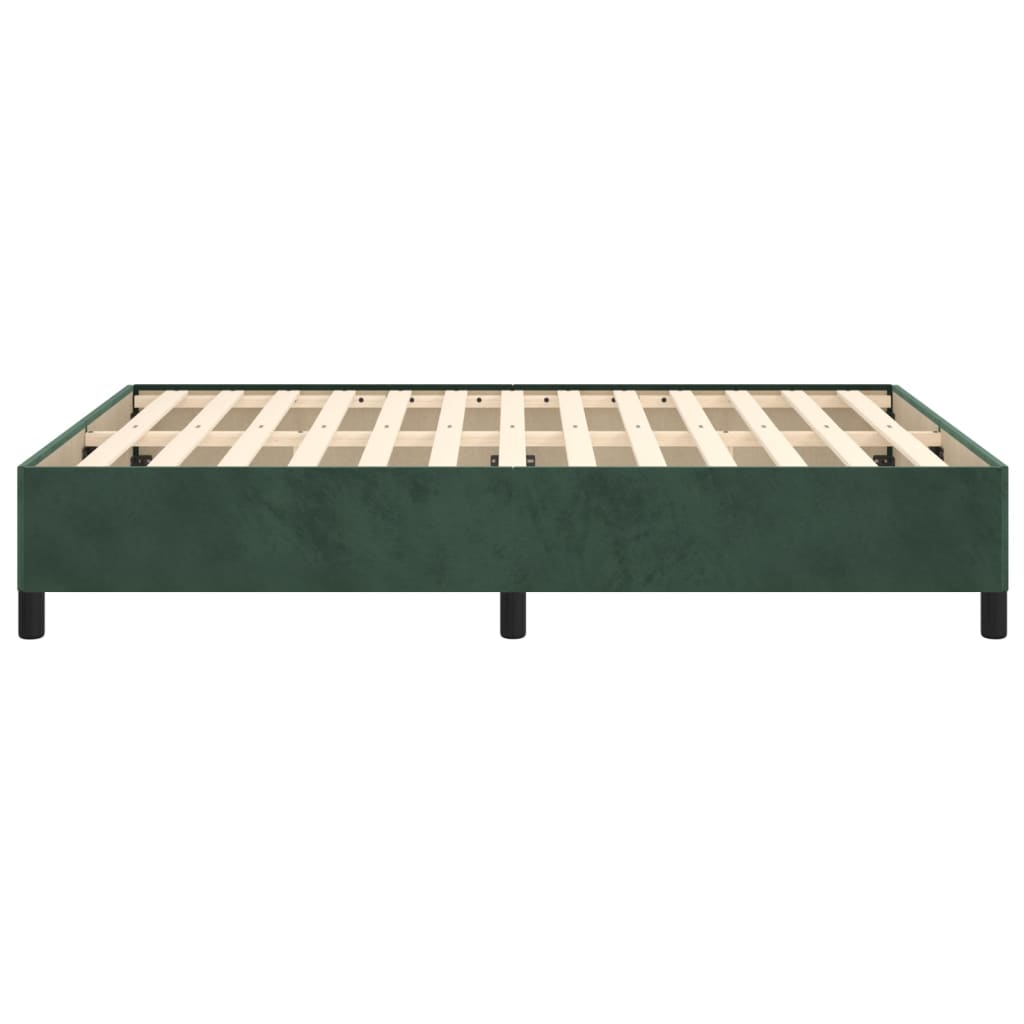 Bedframe fluweel donkergroen 140x200 cm Bedden & bedframes | Creëer jouw Trendy Thuis | Gratis bezorgd & Retour | Trendy.nl