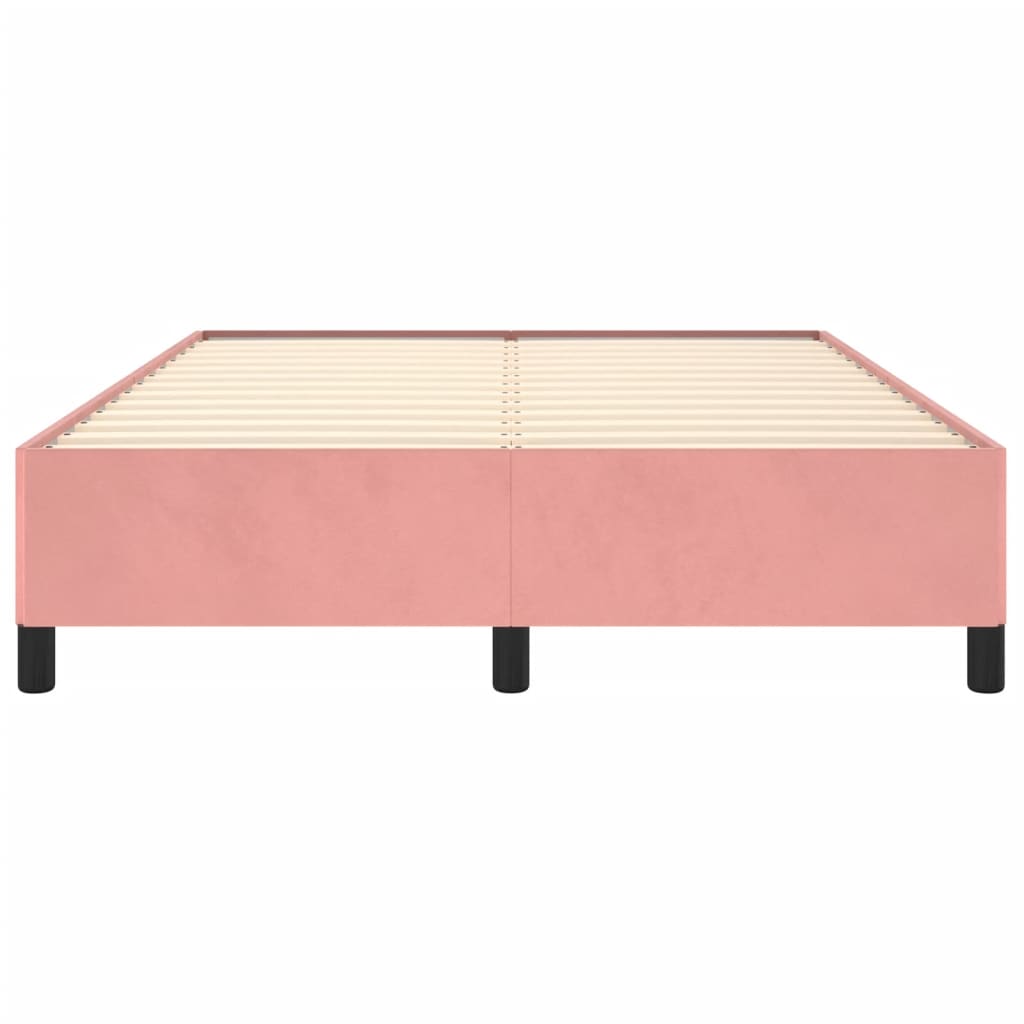 Bedframe fluweel roze 140x200 cm Bedden & bedframes | Creëer jouw Trendy Thuis | Gratis bezorgd & Retour | Trendy.nl