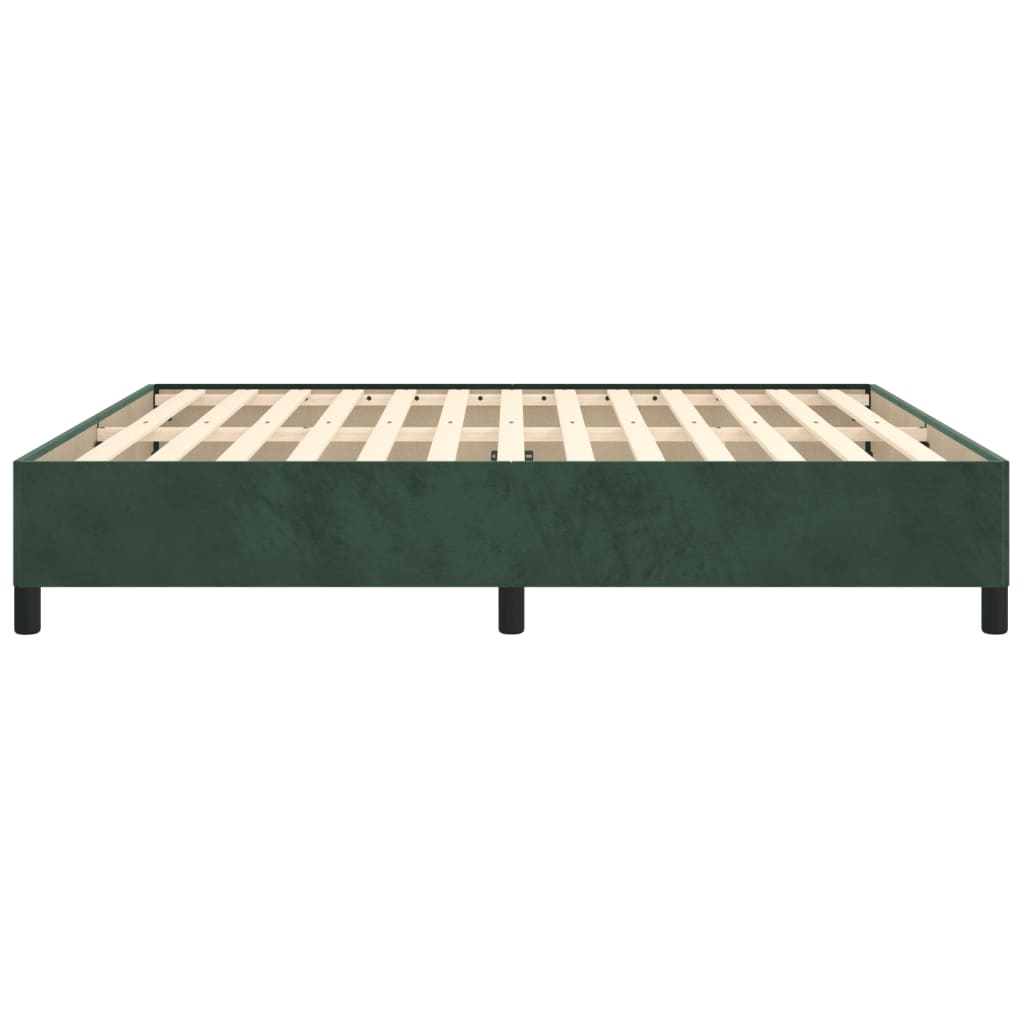 Bedframe fluweel donkergroen 160x200 cm Bedden & bedframes | Creëer jouw Trendy Thuis | Gratis bezorgd & Retour | Trendy.nl