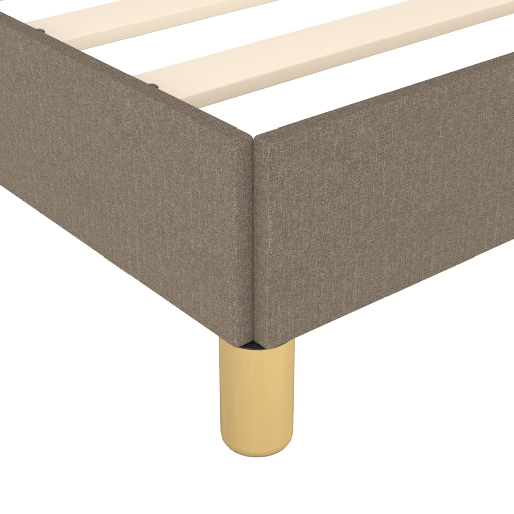 Bedframe met hoofdeinde stof taupe 90x190 cm Bedden & bedframes | Creëer jouw Trendy Thuis | Gratis bezorgd & Retour | Trendy.nl