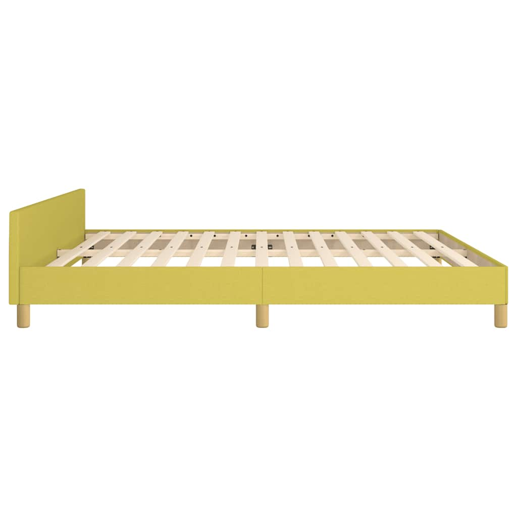 Bedframe zonder matras 180x200 cm stof groen