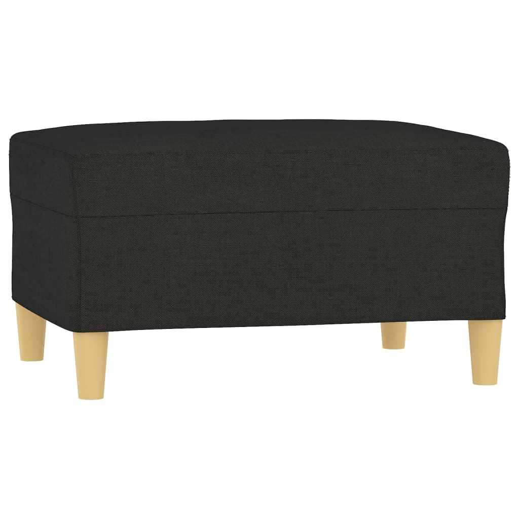 Voetenbank 70x55x41 cm stof zwart Poefs | Creëer jouw Trendy Thuis | Gratis bezorgd & Retour | Trendy.nl