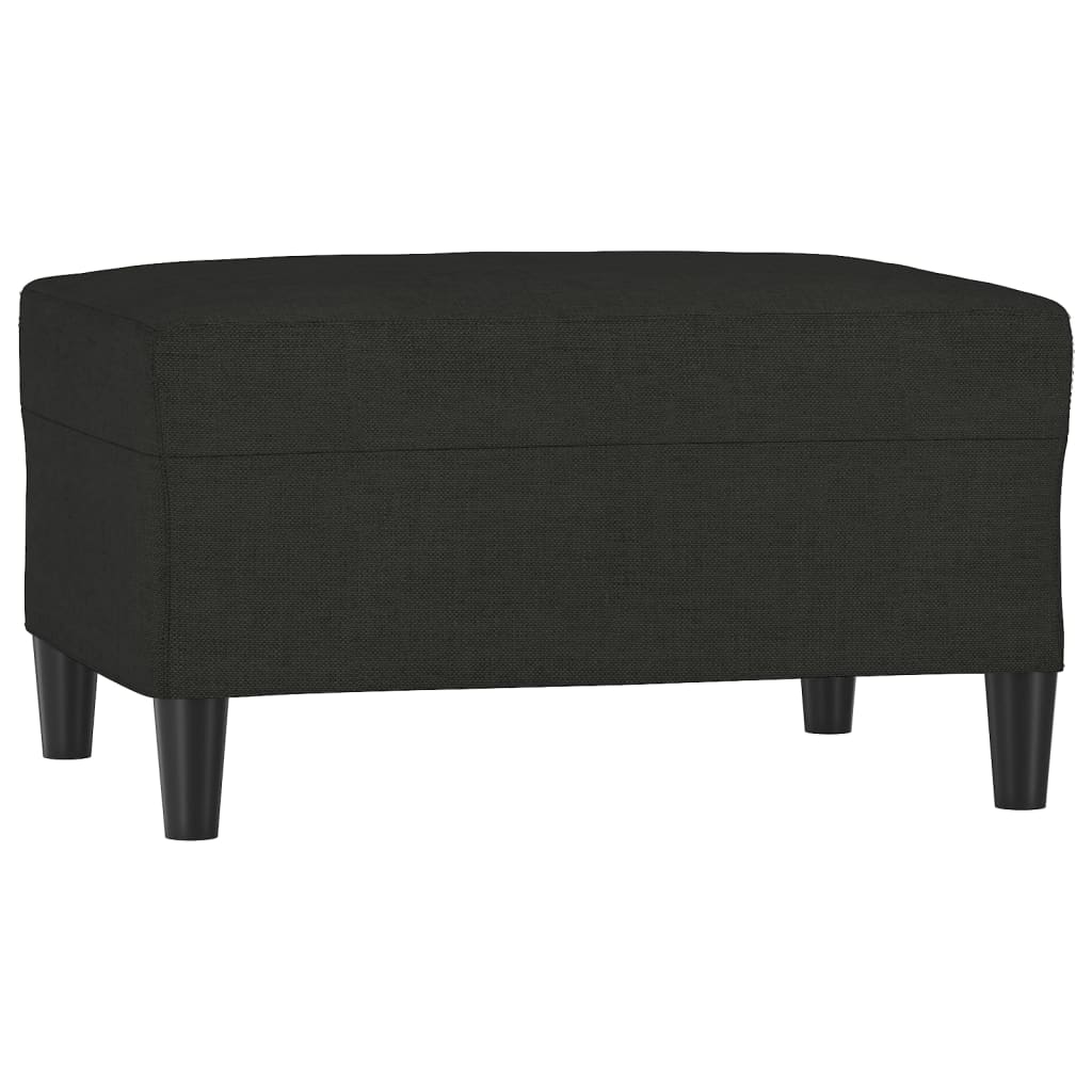 Voetenbank 70x55x41 cm stof zwart Poefs | Creëer jouw Trendy Thuis | Gratis bezorgd & Retour | Trendy.nl